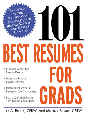 cover image of 101 Best Resumes for Grads